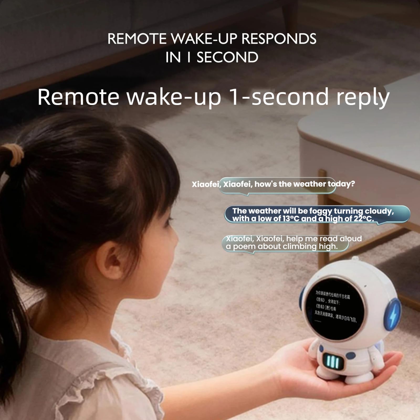 Astronauta AI Companion Robot Con 10 Modelli AI Sveglia A Distanza 1 Secondo Risposta Robot Intelligente Educativo Gioca E Impara