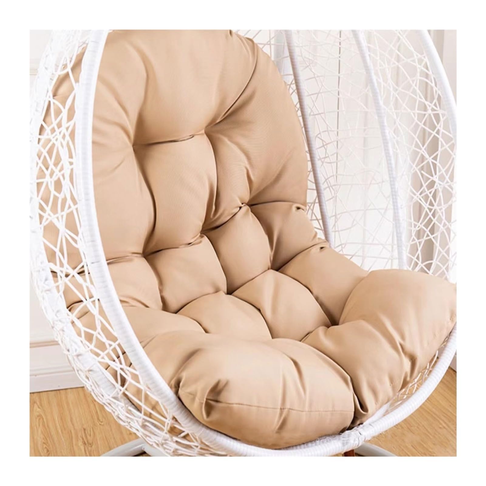 Yahbrra Swing Chair - Soft Patio Hanging Chair Cushion for Outdoor & Indoor Use (Khaki, 120*80cm) โ image 1