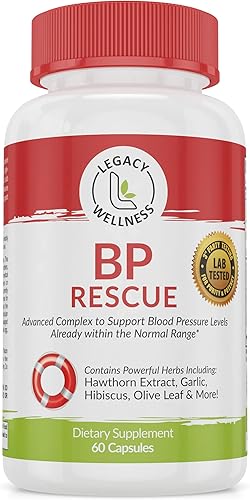 Miniatura 7 de BP Rescue Suplemento de apoyo para la presión arterial, vitaminas y hierbas para ayudar a la circulación y el flujo sanguíneo, suplementos naturales