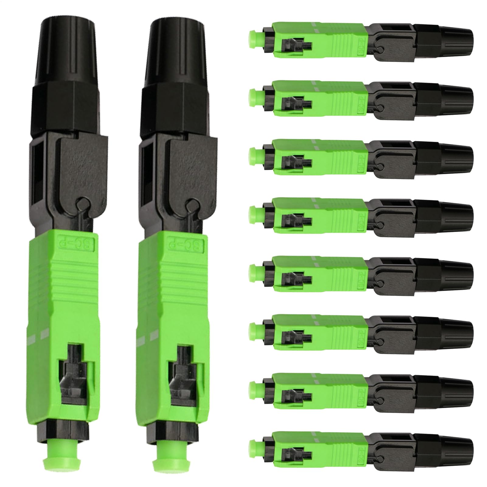 Conector rápido de fibra óptica SC APC monomodo para estaciones base de datos 8