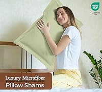 Vista 43 de Royale Linens Paquete de 2 fundas de almohada de tamaño estándar de 20 x 26 pulgadas, microfibra 1800, fundas de almohada de cama, resistentes a