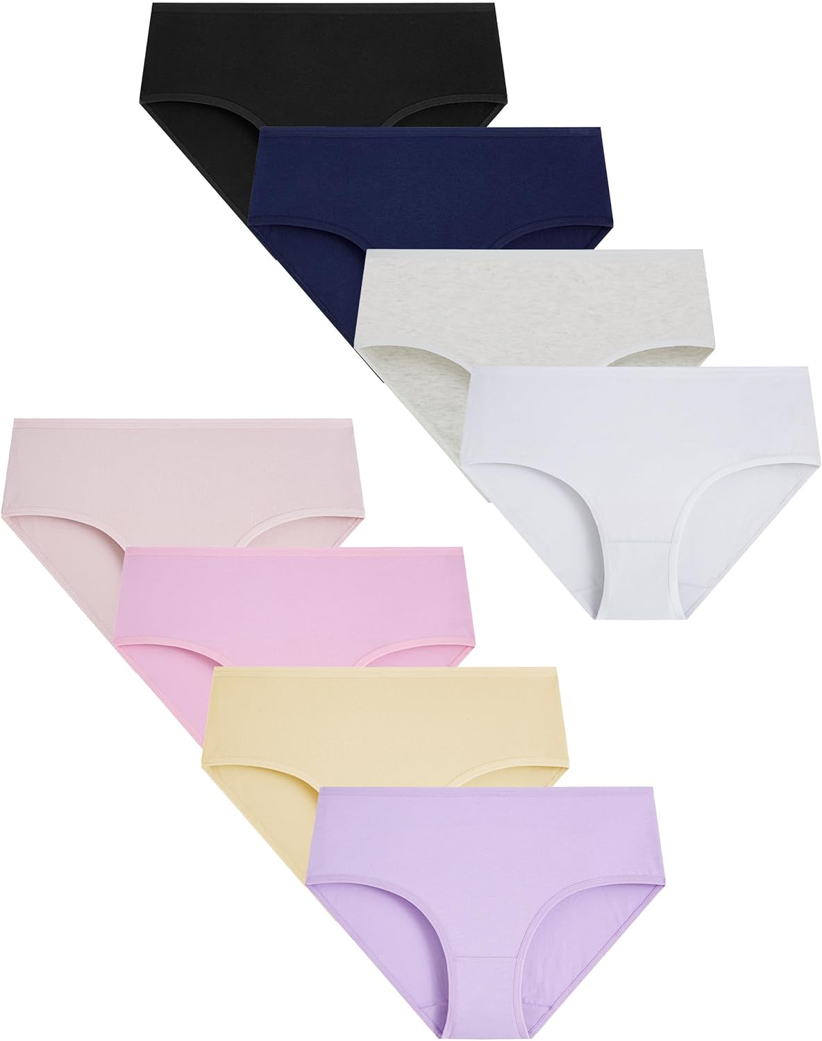 Boboking Teen Girls Underwear Cotton Brief Panties 8 pack