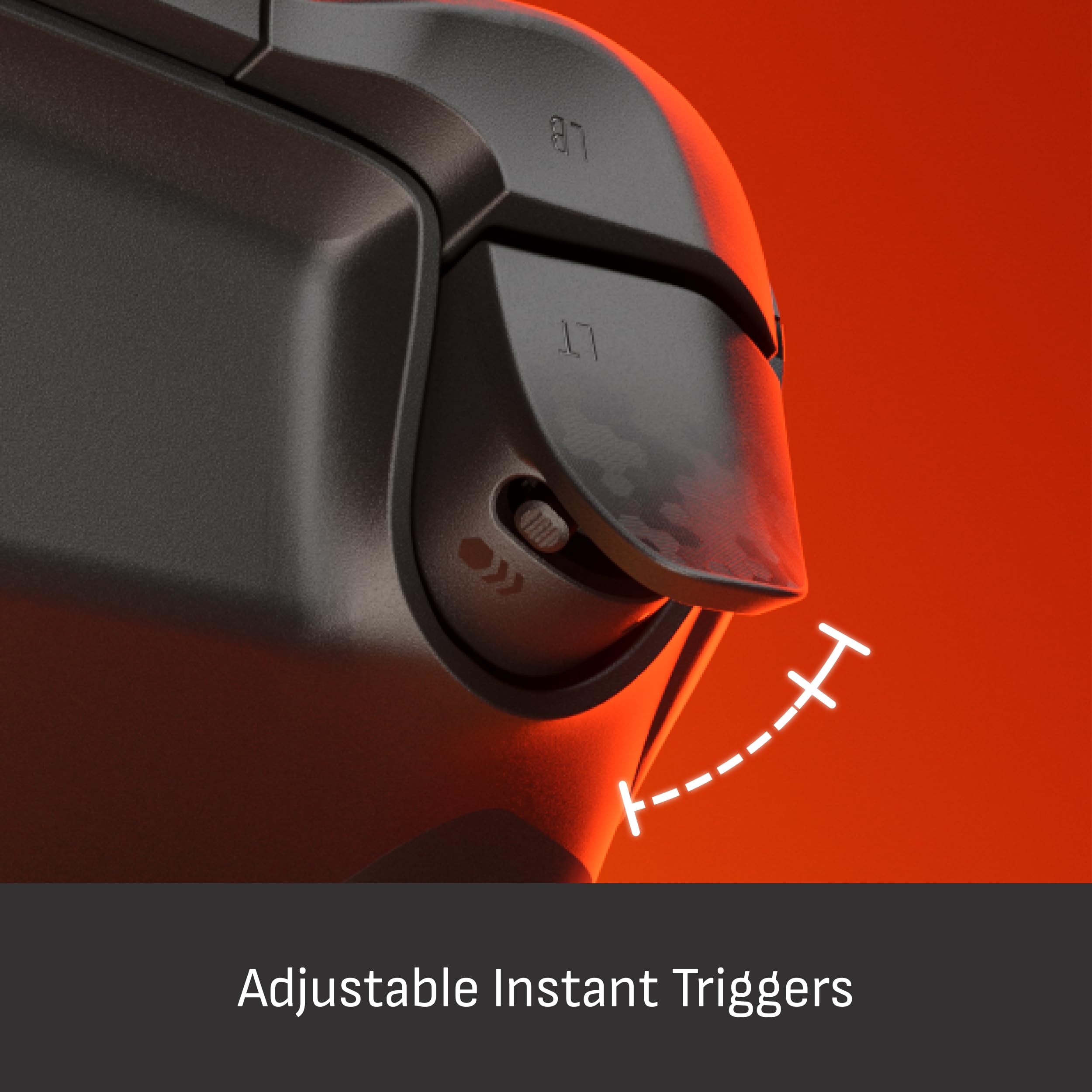 SCUF ENVISION PRO Controller di Gioco Wireless Solo per PC – Stick per il Pollice Anti-Deriva – Cinque Tasti G Rimovibili – Paddle Posteriori Rimovibili – Trigger Istantanei – Grigio Acciaio