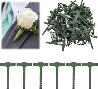 90PCS Triangle T Plastic Brooch, Green Delicate Small Safety Pin for Wedding DIY, Boutonniere Pins Supplies Safety Tools Supplies for Clothes Suitable for Wedding