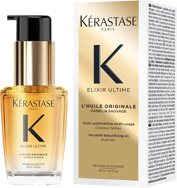 Kerastase Dry Hair Oil: Anti-Frizz & Heat Protection with Argan Oil, 30ml