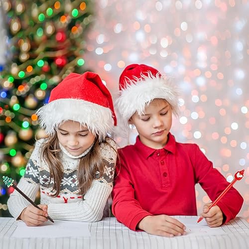 Miniatura 6 de RUODON 72 bolígrafos de tinta de gel de Navidad, bolígrafos de gel negro, bolígrafos de gel de la serie de Navidad, bolígrafos de punta redonda de