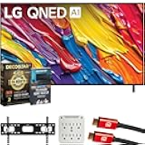 65 inch QNED AI 4K QNED82A Smart TV (2025) Bundle with CPS Exclusive 26 Month Protection, 2X HDMI Cable, Wall Mount, 6-Outlet Surge Adapter & Deco Gear Complete Home Theater Beginner's Guidebook