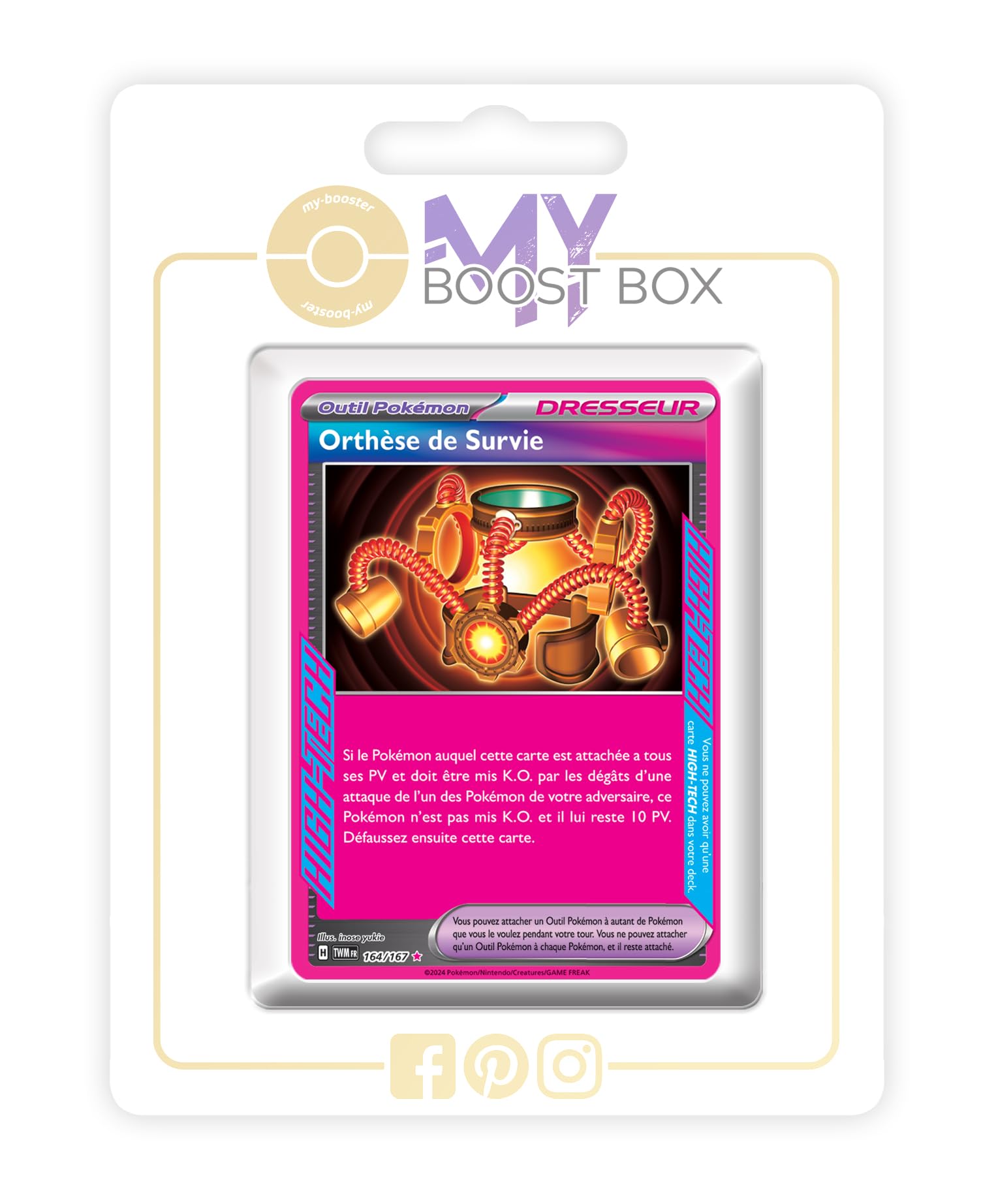Orthèse de Survie (Survival Brace) 164/167 Ace Spec Trainer Holo - Myboost  X Écarlate et Violet 6