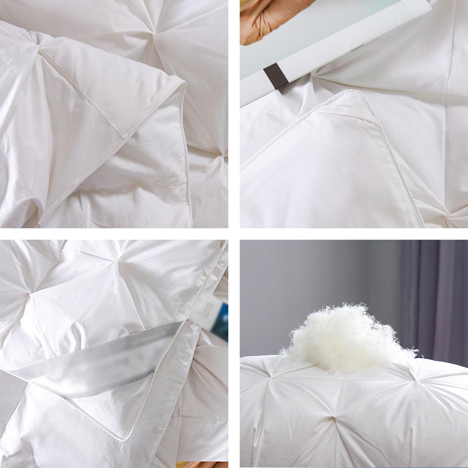 Couette Naturelle En Duvet D'Oie Blanc Couette 4 Saisons Couette 100