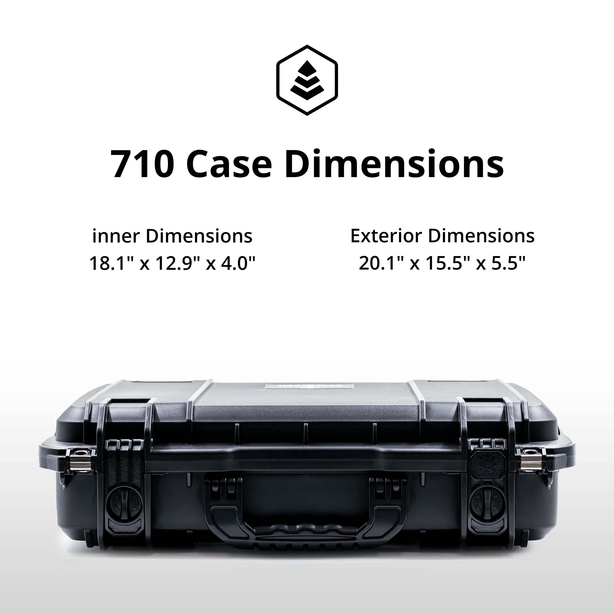 Seahorse SOLAS Orange High Visibility Hard Protective Case IP67 Waterproof/Impact Resistant/for Marine, Photography, Boating, First Aid Box, Tech Box, Emergency (SOLAS ORANGE - 710)