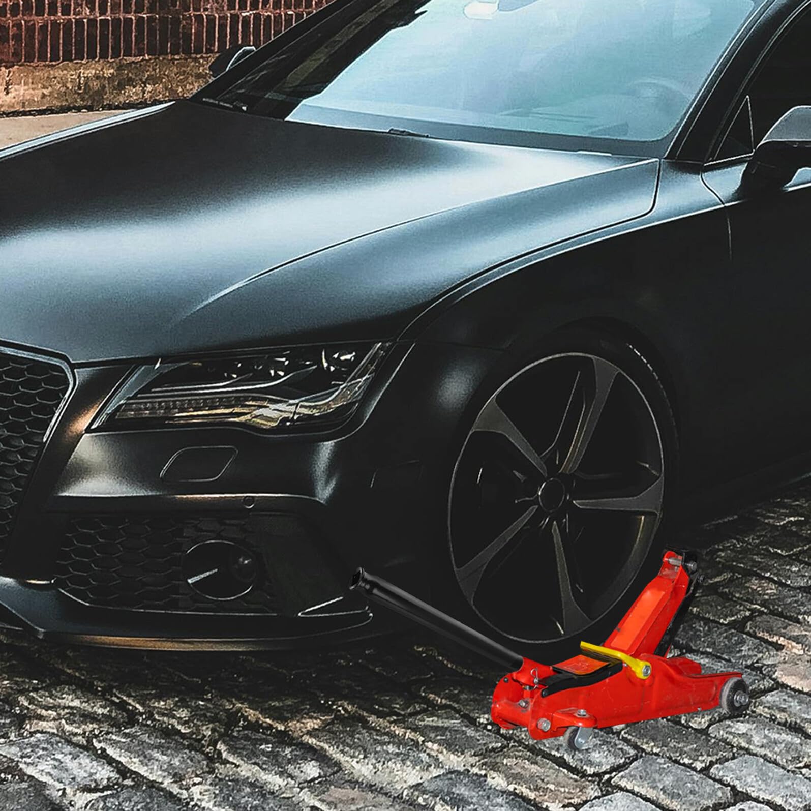 Manico Idraulico Orizzontale per Martinetto Auto Maniglia Sostitutiva Salvaspazio e Portatile per Uso Domestico e Veicolare Impugnatura Leva Facile da Installare e Trasportare
