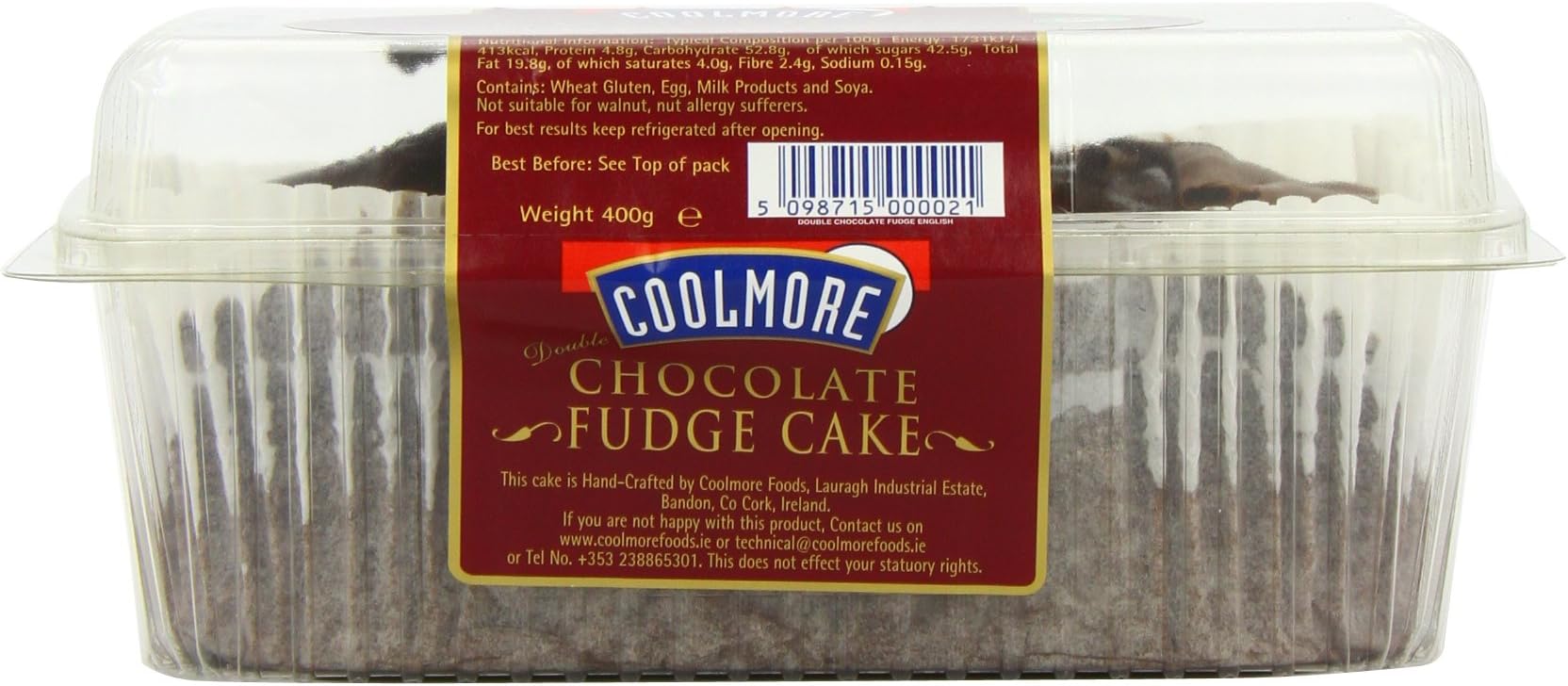 Coolmore Foods Chocolate Fudge Cake (Pack of 3)