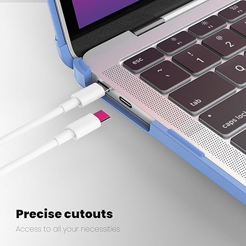 Miniatura 67 de DTangLsm Funda rígida resistente para M4 MacBook Air de 15 pulgadas 2025 2024 2023 M4 M3 M2 A3241 A3114 A2941, resistente carcasa rígida resistente