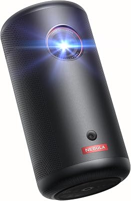 Nebula Capsule 3 Mini proyector portatil 1080p, Wi-Fi, 200 ANSI lúmenes, Google TV, Netflix, Dolby Digital, Imagen 120 pulg, batería integrada, 2,5h