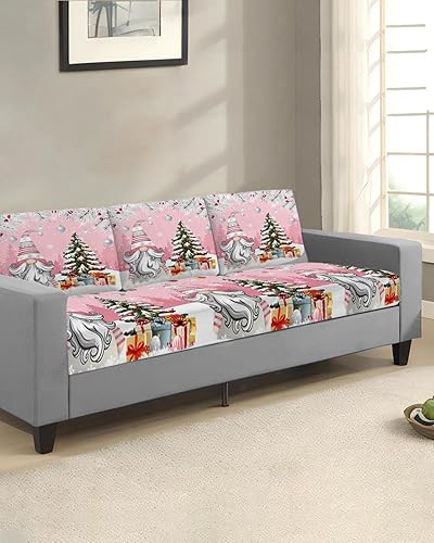 Miniatura 10 de Fundas de cojín elásticas para sofá de Navidad, diseño de pájaros de Navidad, seccionalindividualLT, funda protectora para muebles con parte