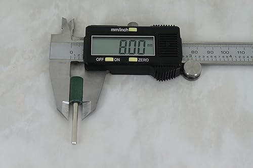 Miniatura 3 de TEMO 10 piezas de 0.315in (516 pulgadas) cilíndricas de goma rotativa con vástago de 0.118in (18 pulgadas) para herramientas rotativas Dremel