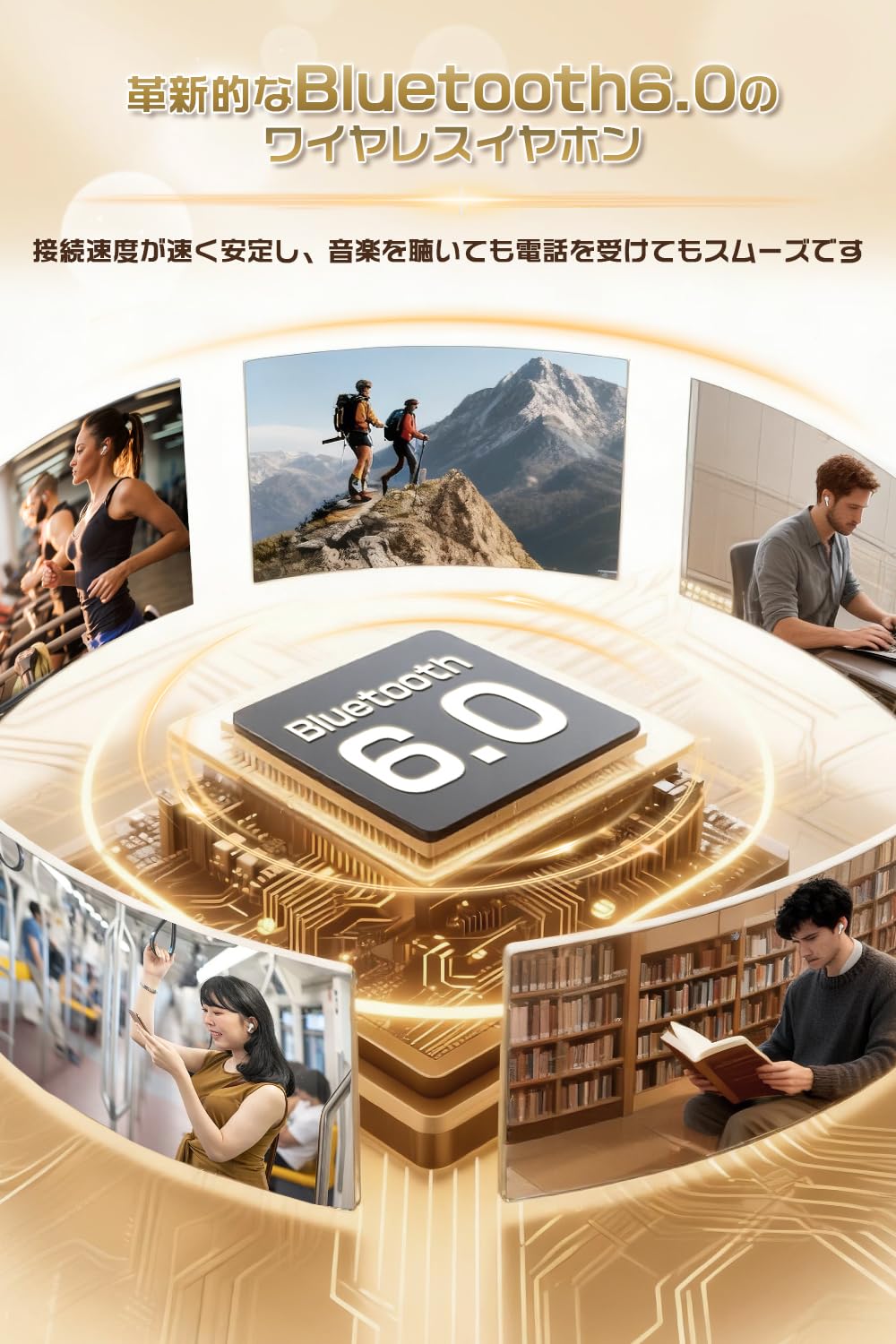 Bluetooth Earphones, Noise Cancelling, 2026 Advanced Sound Quality Enhanced Model, Wireless Earphones, Bluetooth 6.0, Waterproof, Small, Lightweight, Type-C Rapid Charging, Hi-Fi Sound Quality, Calls - 4