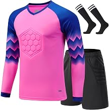 Kids Soccer Goalkeeper Jersey Mens Seaside Shirt Long Sleeve Training Soccer Jersey Youth Uniforms