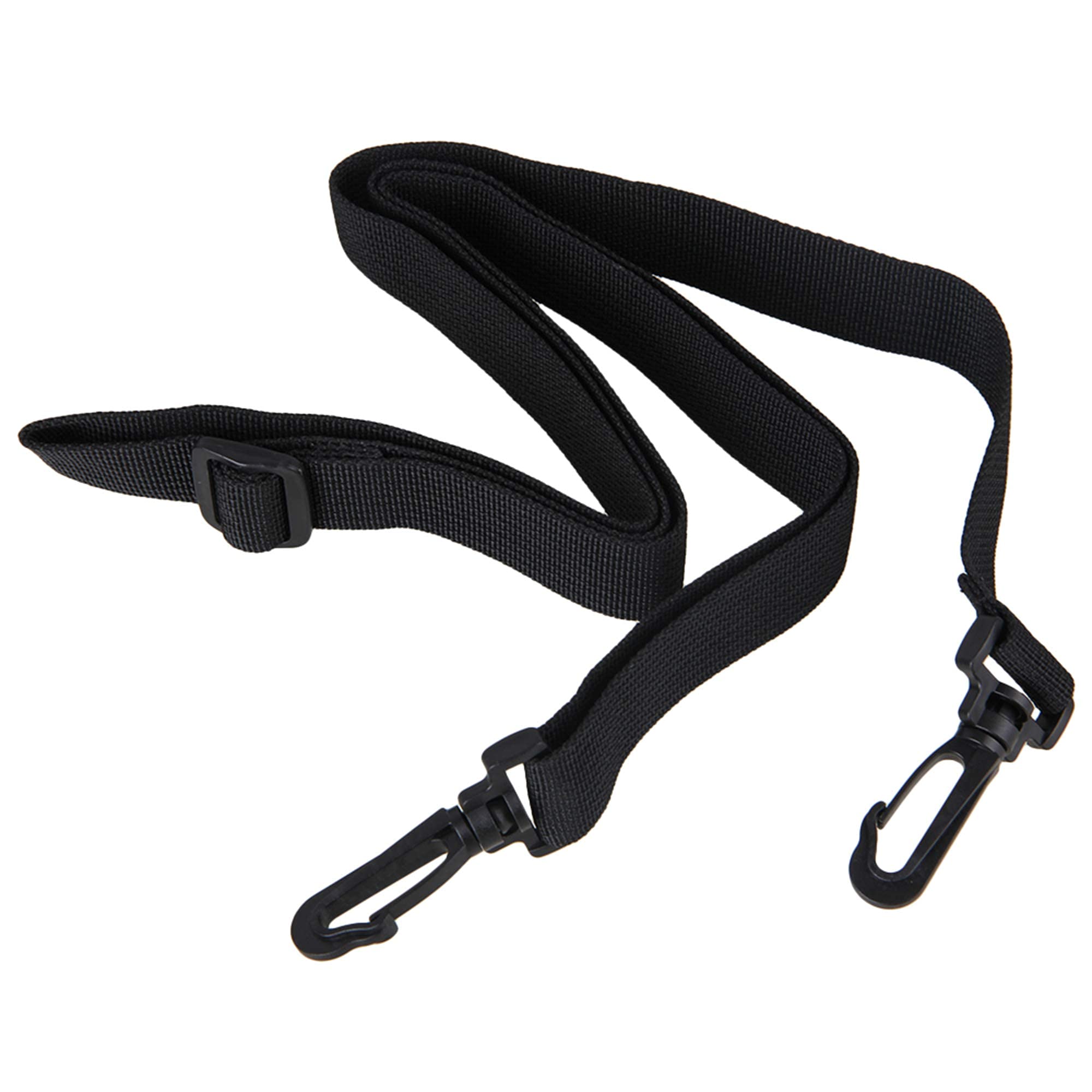 Black Laptop Shoulder Strap, Adjustable Bag Strap Replacement with Metal Swivel Hooks for Luggage Duffel Computer Bags Briefcase (width 25mm)