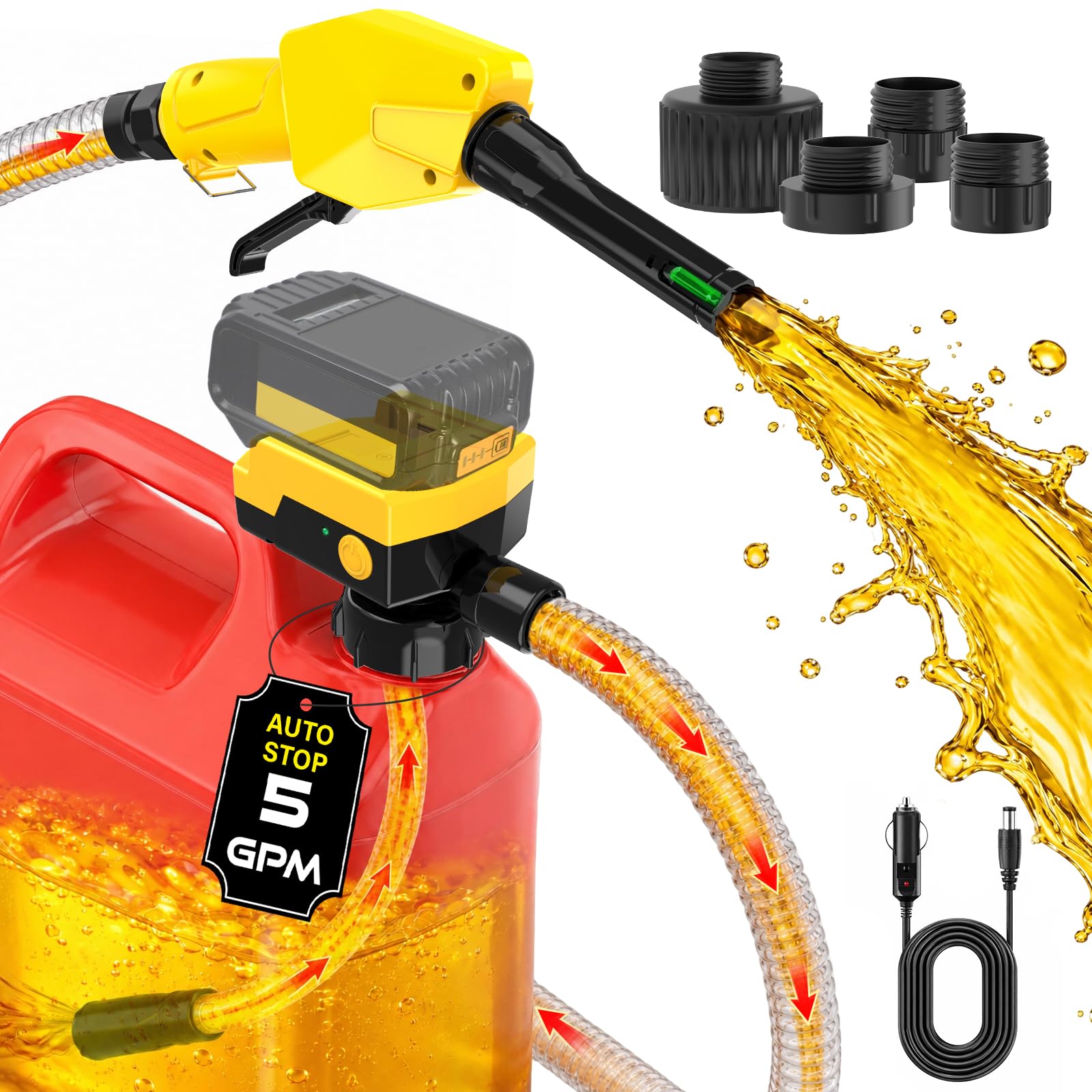 Keimi 5 GPM Cordless Fuel Transfer Pump