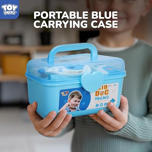 Miniatura 5 de STEAM Life Kit de médico para niños, 45 piezas de kit de médico para niños pequeños de 3 a 5 años, kit de doctor para niños, juguetes de doctor para