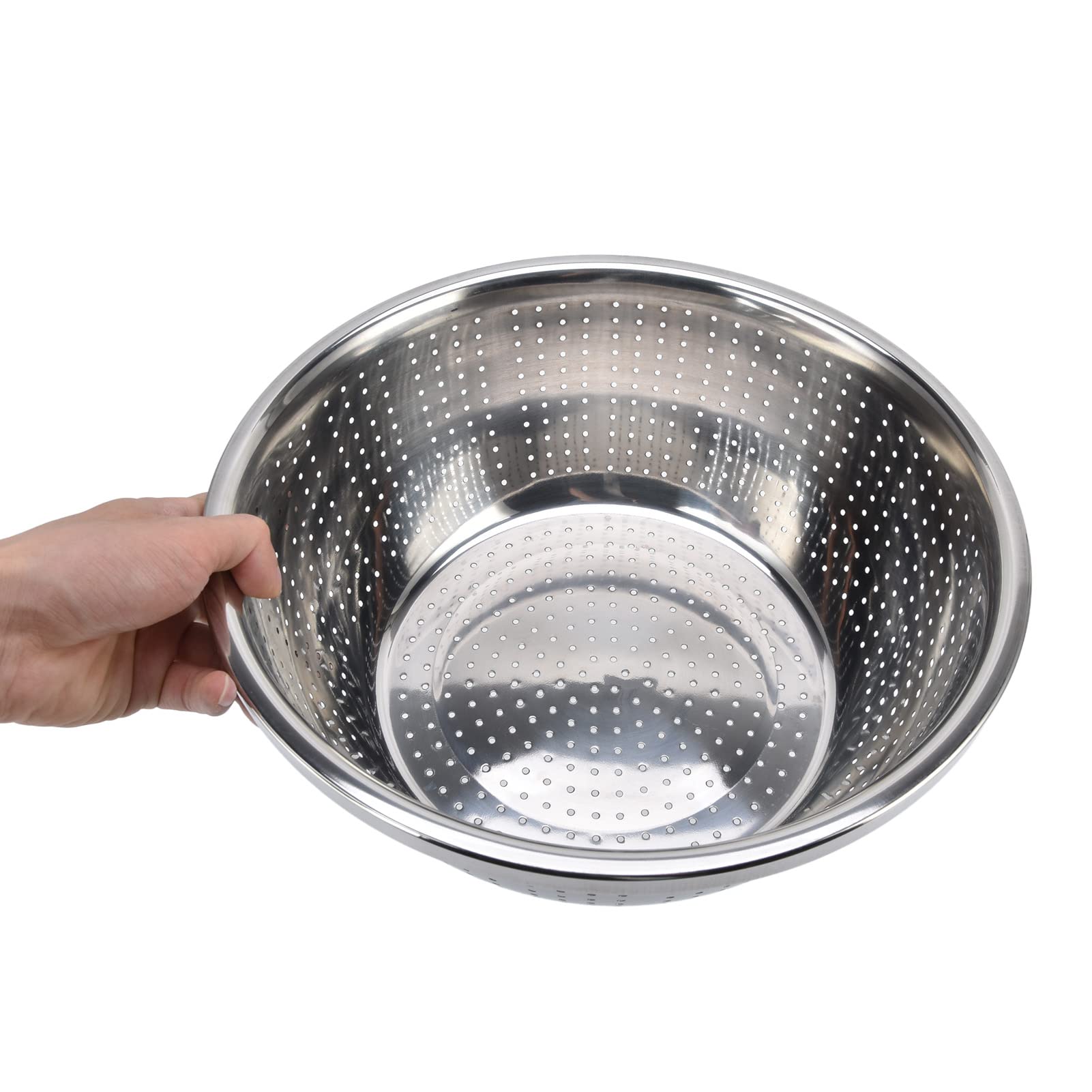 Mikroporowaty Durszlak Ze Stali Nierdzewnej 304, Sitko Kuchenne, Pralka, Kosz Ociekowy Z Umywalką Na Warzywa, Owoce, Makaron, Mieszanie Sałatek, Przygotowywanie Posiłków, Wytrzymałe (30cm)