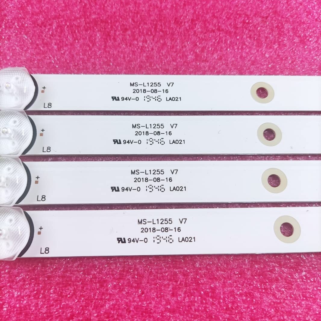 Bandes LED De Rechange Pour Téléviseur - Kit 4 Pièces 9 LEDs (6V), 960 Mm, Compatible Modèles BBK, RTV, MS-L1255