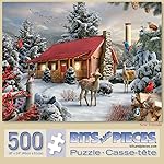 Bits and Pieces - 500 Piece Jigsaw Puzzle for Adults - New Friends - Jigsaw Puzzles by Artist Alan Giana, Completed Puzzle Size: 18 x 24