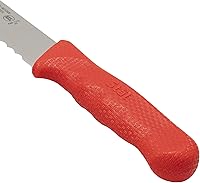 Vista 2 de Winco Cortadora de borde ondulado de 12 pulgadas, PP rojo HDL, recta