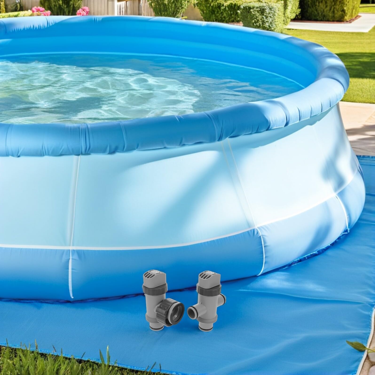 TOYANDONA Adaptadores Válvula Émbolo para Mangueras de Piscina Desmontable Repuesto para Mantenimiento y Conexión sin Fugas Compatible