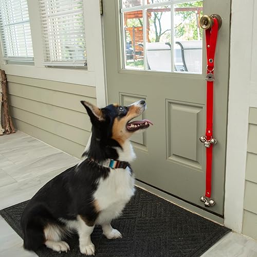 Vista 6 de Caldwell's Pet Supply Co. Timbres para perro o cachorro Potty Bells, para entrenamiento de orinales. Tira larga con campanillas de sonido agradable