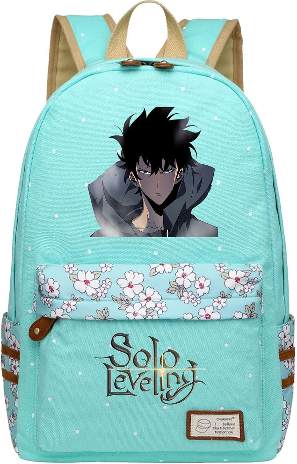 ISaikoy Anime Solo Leveling Backpack Daypack Bookbag Canvas Daypack School Bag 13
