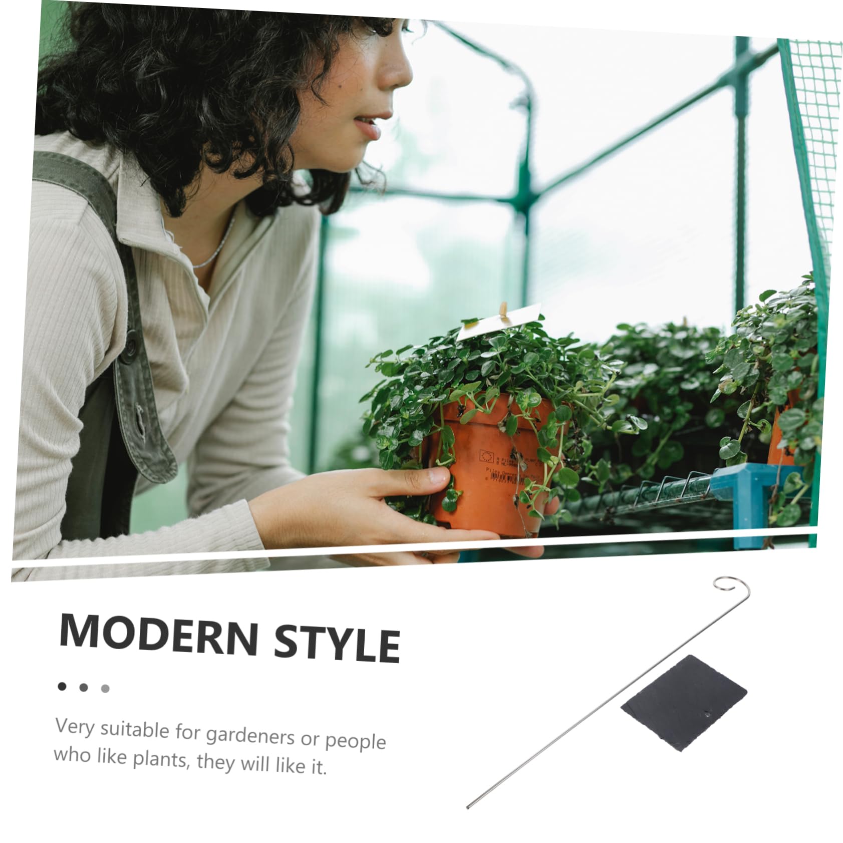 BESPORTBLE 1ensemble Étiquettes De Plantes Inoxydable De Marqueurs De Jardin Décorations De Jardin Uniques Pour Pots De Fleurs Et