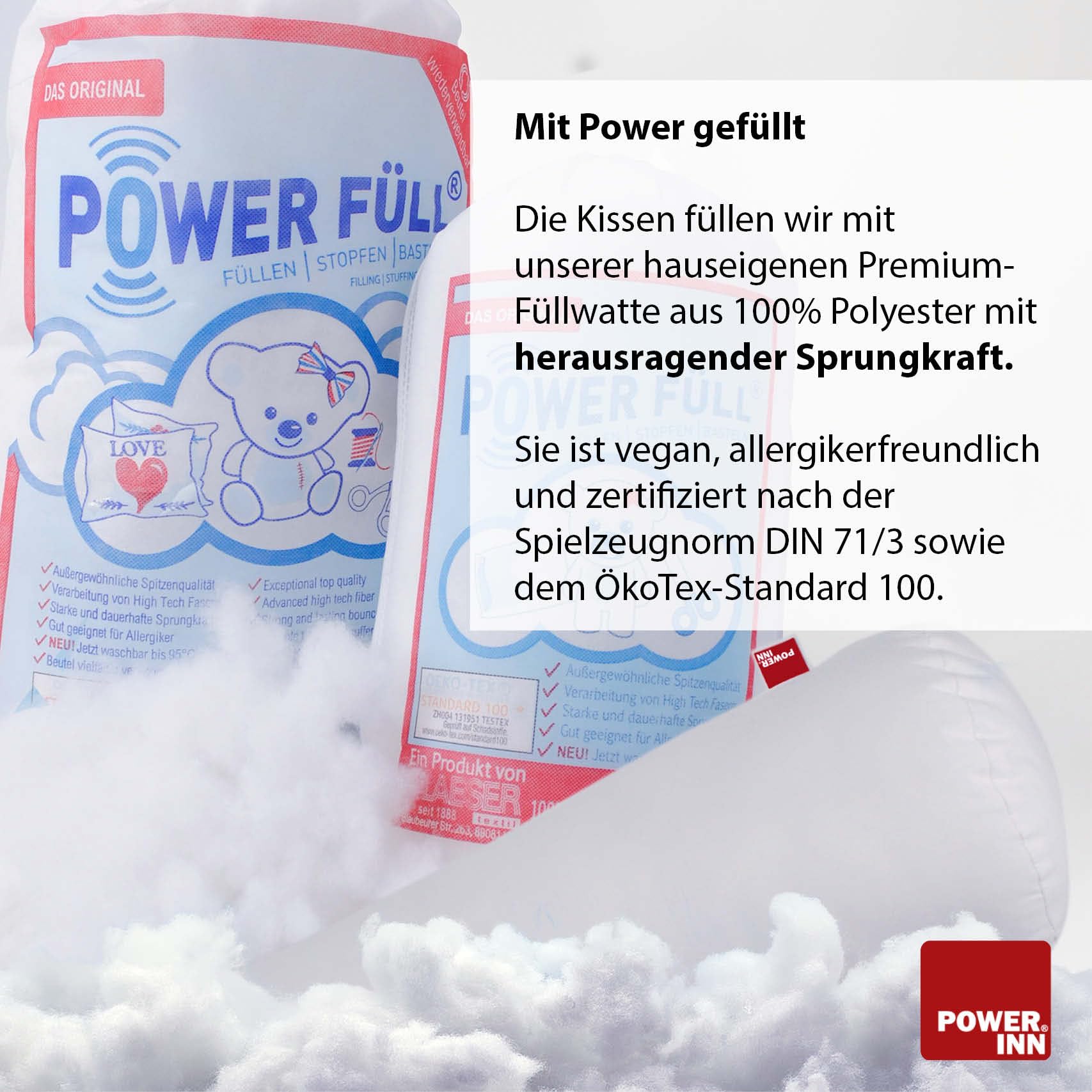 Schultütenkissen 70cm | Inlettkissen für Schultüte | Zuckertüte Innenkissen | (1, Weiß, 70 cm)
