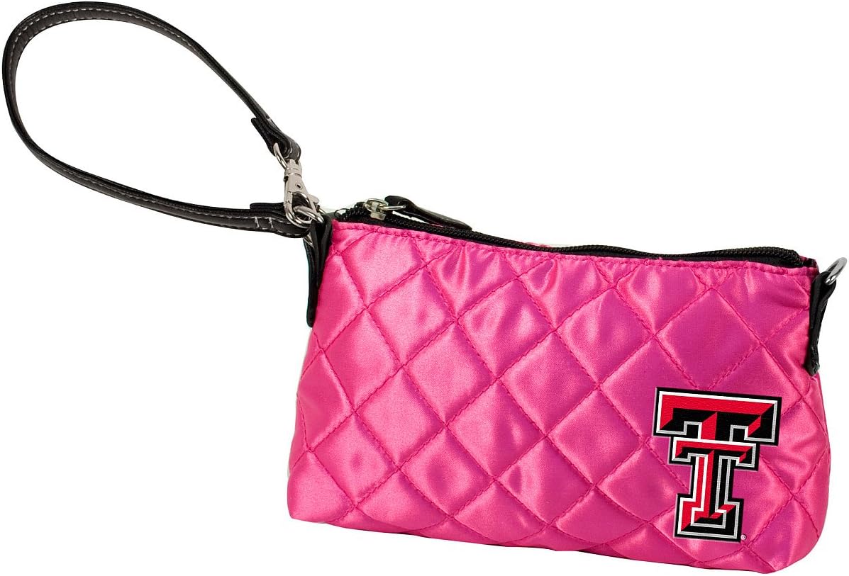 Littlearth Women's NCAA Texas Tech Red Raiders Quilted Wristlet, 8"x1.75"x5", Team Color