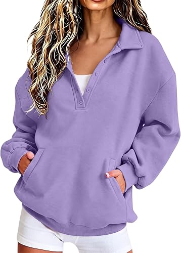 Womens Quarter Zip Ribbed Long Sleeve Plain Mock Neck Sweatshirt