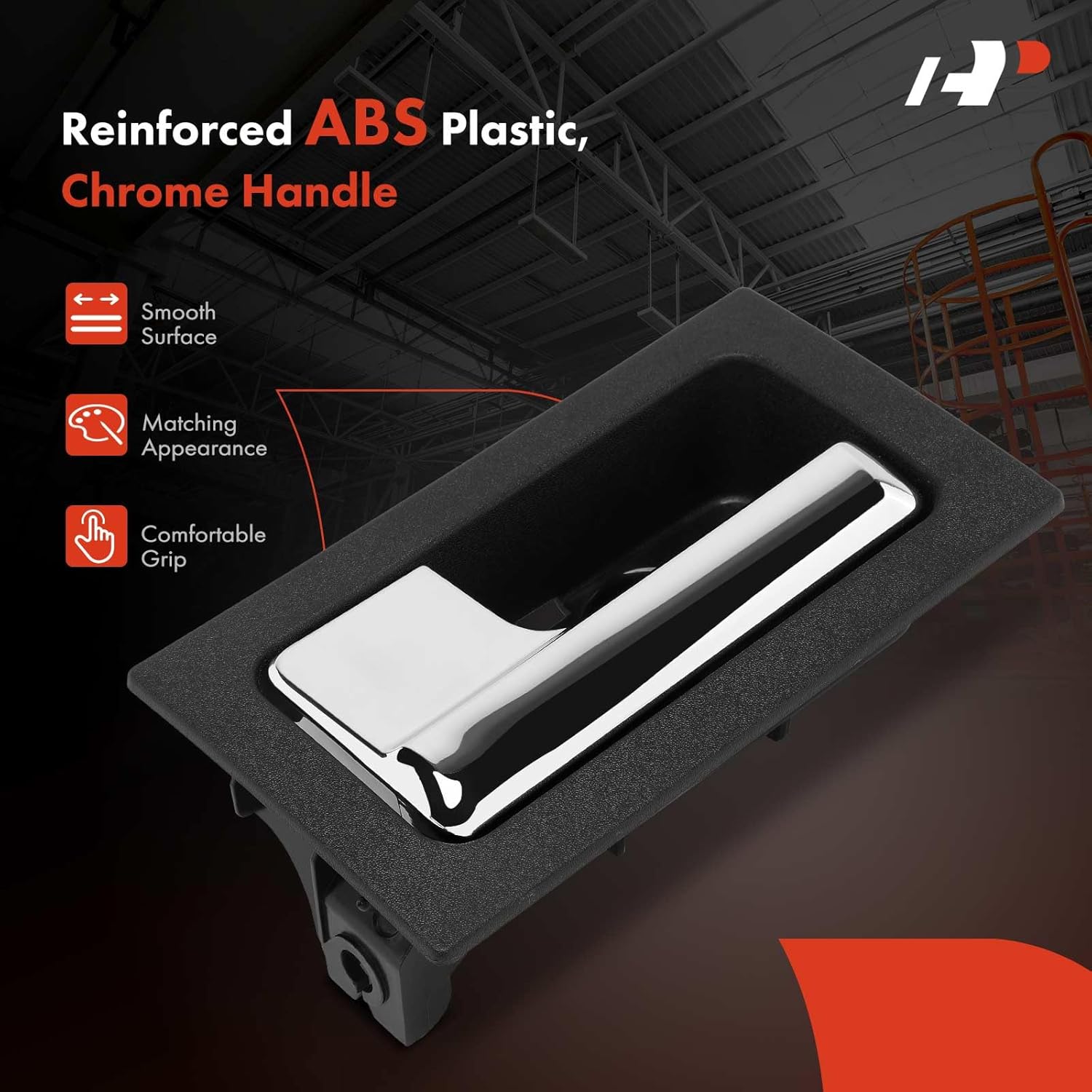 A-Premium Inside Interior Door Handles Compatible with Ford F-150 F150 2009-2014 Crew Cab Pickup, 4-PC Set, Front and Rear Driver and Passenger Side, Replace# CL3Z1522601GA, CL3Z1522600GA