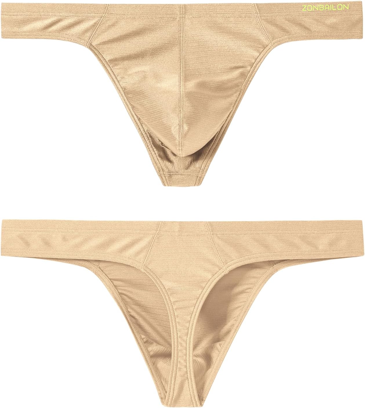 Men's Thong Underwear Sexy Ice Silk Glossy G String Male Athletic Thongs T Back For Men Bikini Briefs