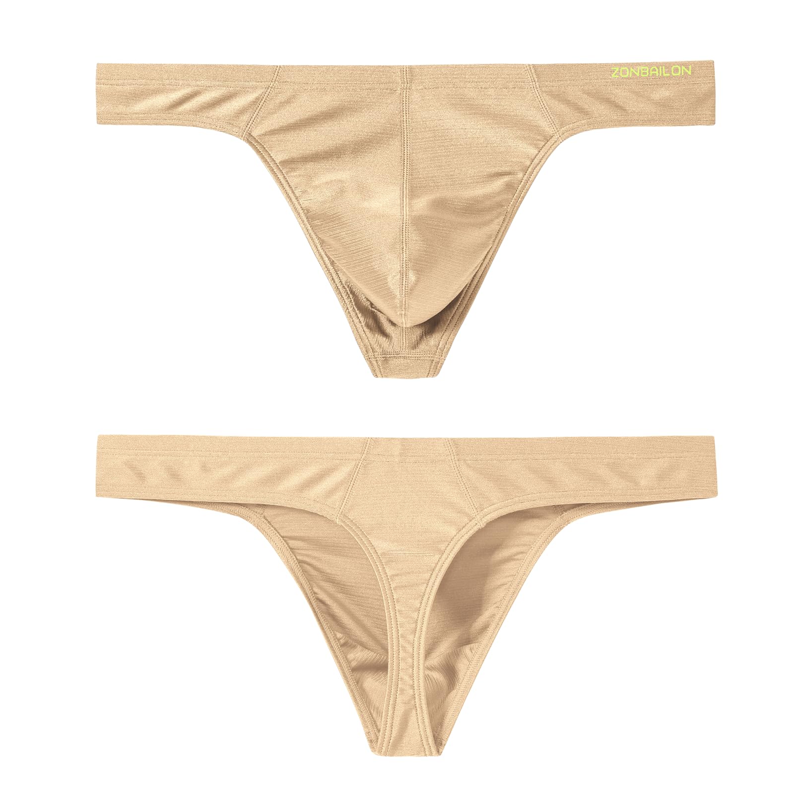 JINSHIMen's Thong Underwear Sexy Ice Silk Glossy G String Male Athletic Thongs T Back For Men Bikini Briefs