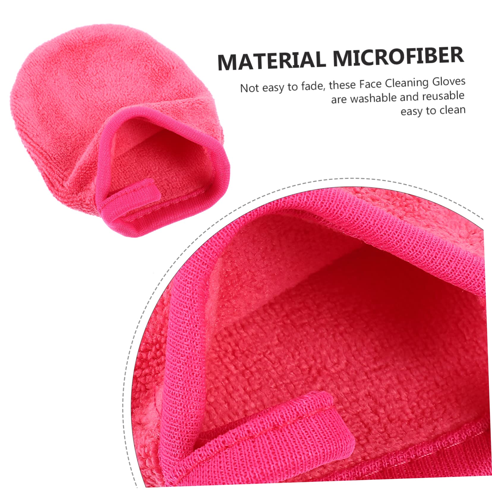 Healeved 20pezzi Guanti Per Pulizia Del Viso Microfibra Di Riutilizzabili Per Rimozione Makeup e Lavaggio Viso Morbidi e Ipoallergenici Per Pelli Sensibili