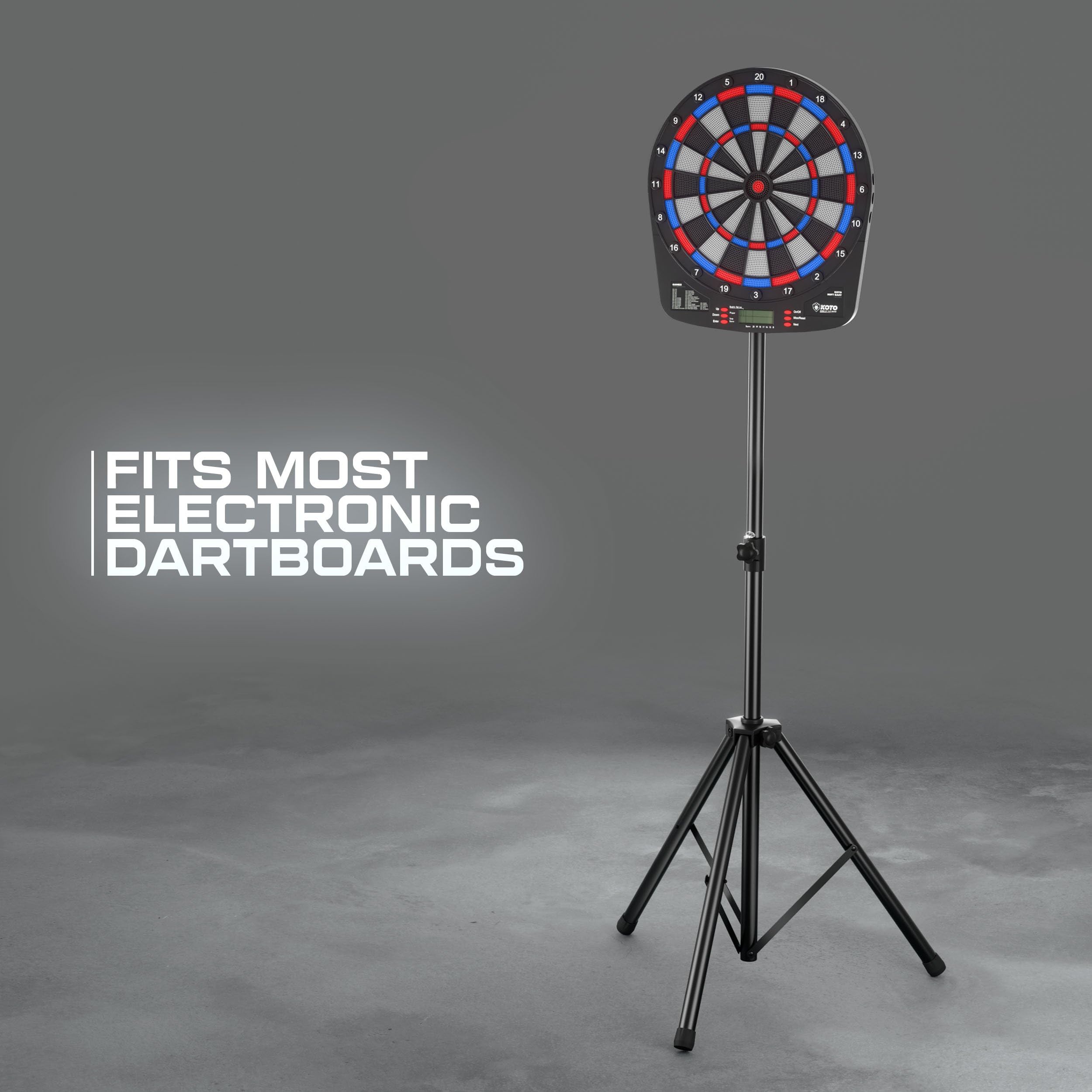 KOTO – Supporto Heavy Duty per Dartboard, Altezza Regolabile, Compatibile con Bersaglio Freccette Elettronico e Bristle, Supporto Professionale per Dartboard