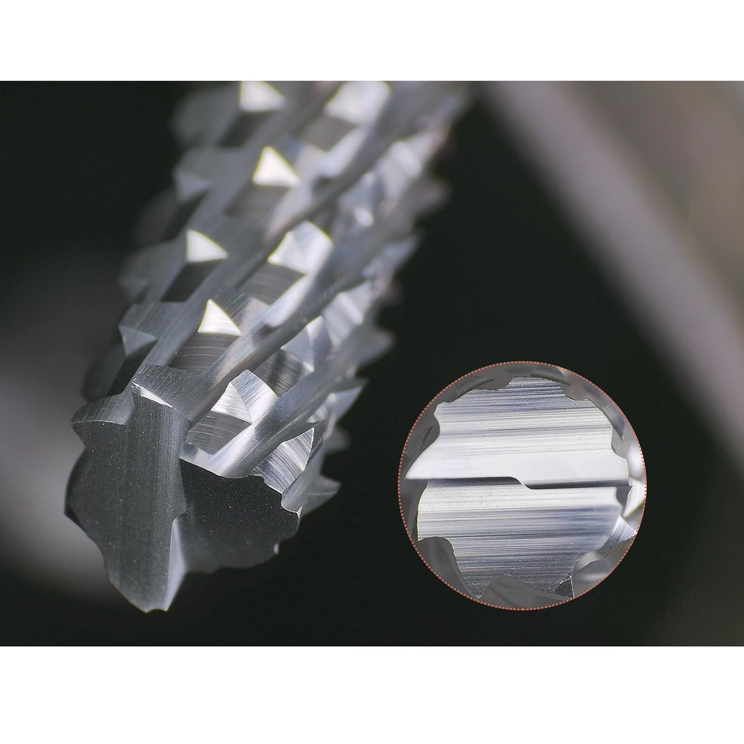 Tools 10Pcs 1/8 CrAlB Coating Solid Carbide End Mill Engraving Milling Cutter CNC Router Bits for PCB Machine, 1/8" Shank 1BOX