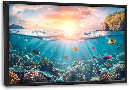 Miniatura 115 de Arte abstracto de pared grande enmarcado para decoración de pared para sala de estar, imágenes abstractas de gran tamaño, pintura moderna extra