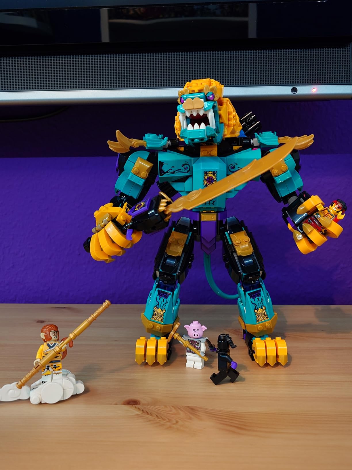 80048 LEGO Monkie Kid 80048 The Mighty Azure Lion (789 Pieces) : Amazon.sg: Toys