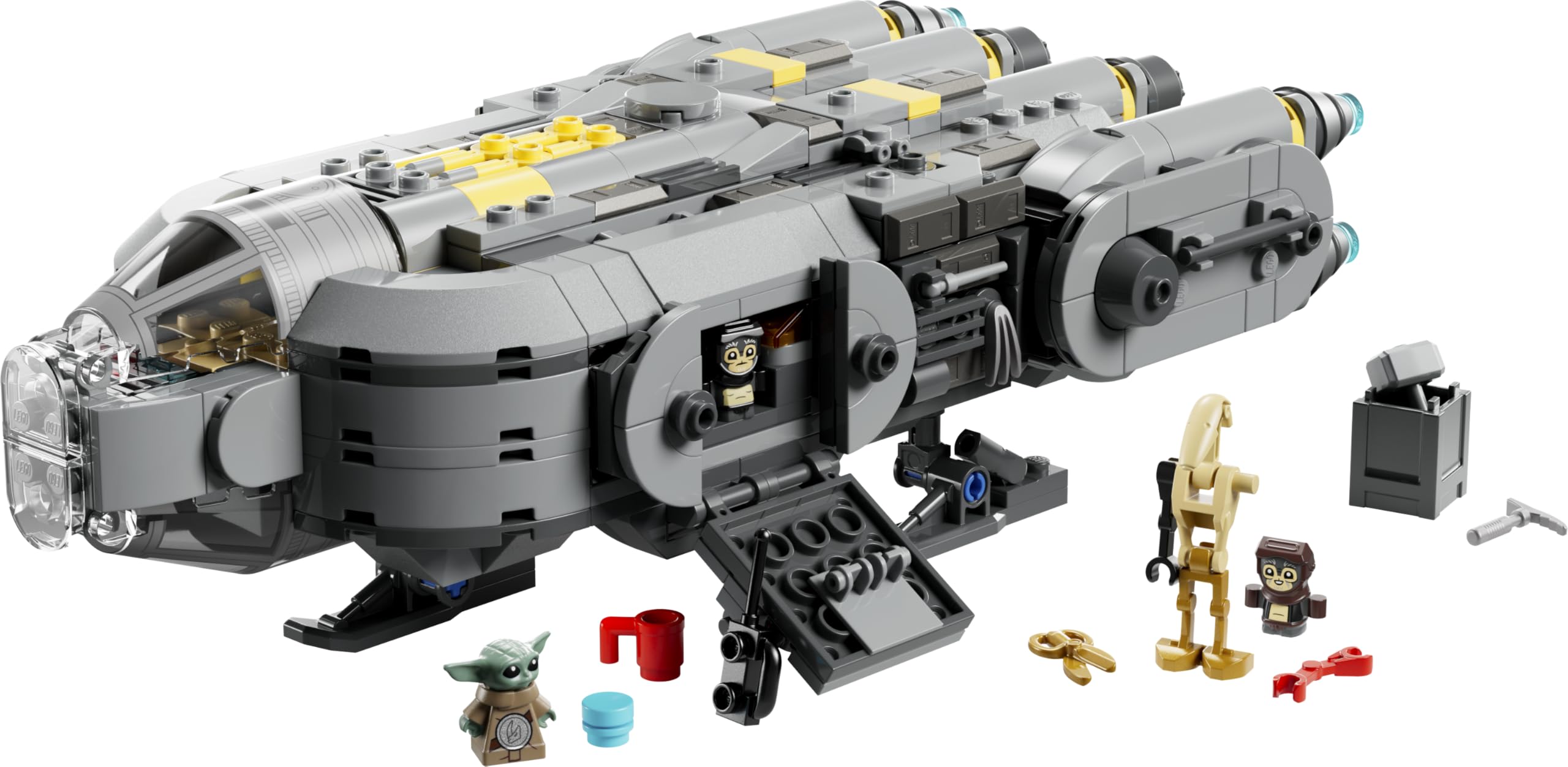 LEGO Star Wars 75445 Sternenschiff der Anzellaner - Spielet mit 3 Figuren & Einer Droiden Werkstatt - Geschenk für Jungen, Mädchen & Fans ab 9 Jahren