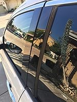 Vista 2 de Se adapta a los postes de pilar de piano Chevy Trailblazer 2002-2009, color negro brillante, 6 piezas