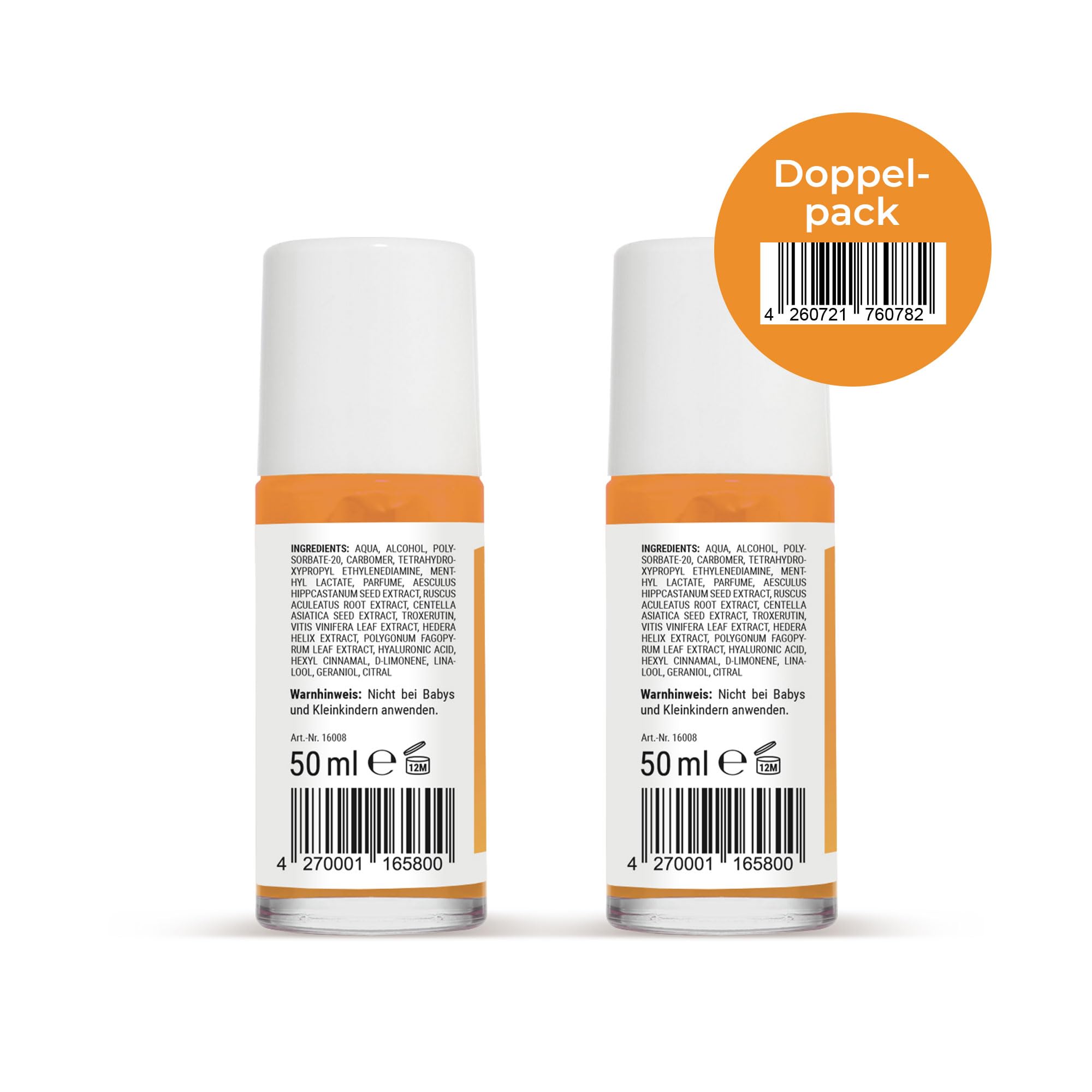 ALMIVITAL 2-er Faszien Massage Roll-On to go | Verklebte, verhärtete oder verkürzte Faszien lösen | Pflegt, massiert & lockert das Bindegewebe |Erfrischender Zitronen-Orangen-Duft | á 50ml