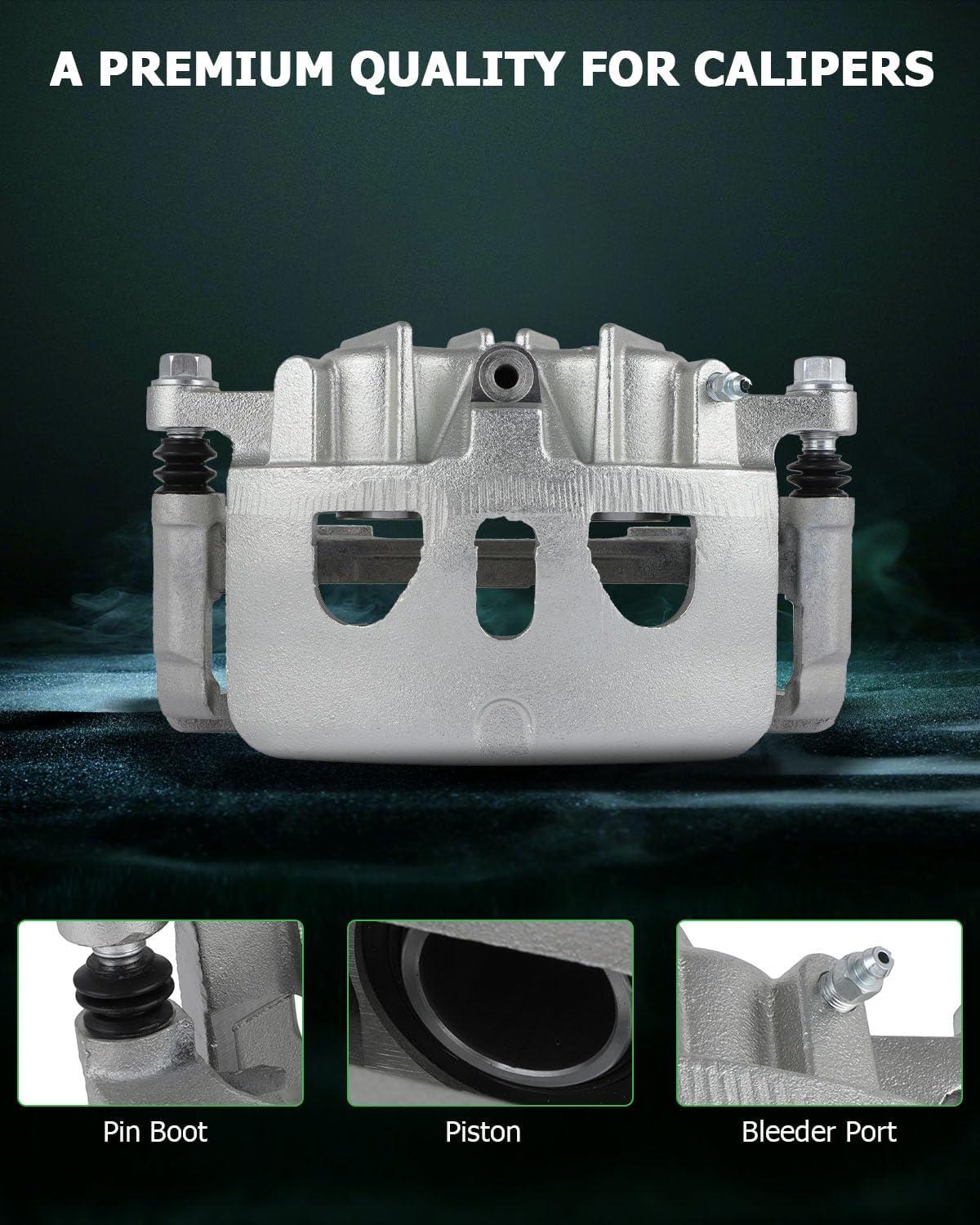 SCITOO 18B5468 18B5469 Disc Brake Calipers Assembly with Bracket Fit For Ford For Explorer/For Flex/For Police Interceptor Sedan/For Police Interceptor Utility/For Taurus,For Lincoln MKS/MKT