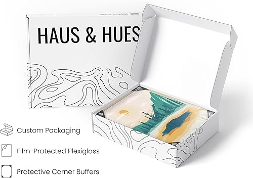 Vista 57 de HAUS AND HUES Juego de póster vintage de parques nacionales, 4 impresiones de parques nacionales, arte abstracto de pared de montaña y naturaleza