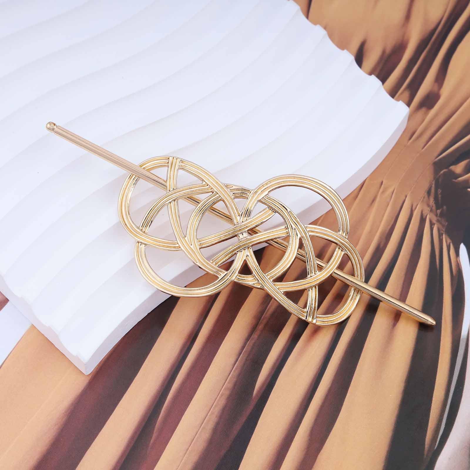 Amazon.com : Aneneiceera Vintage Viking Celtic Hair Clip  display picture 3